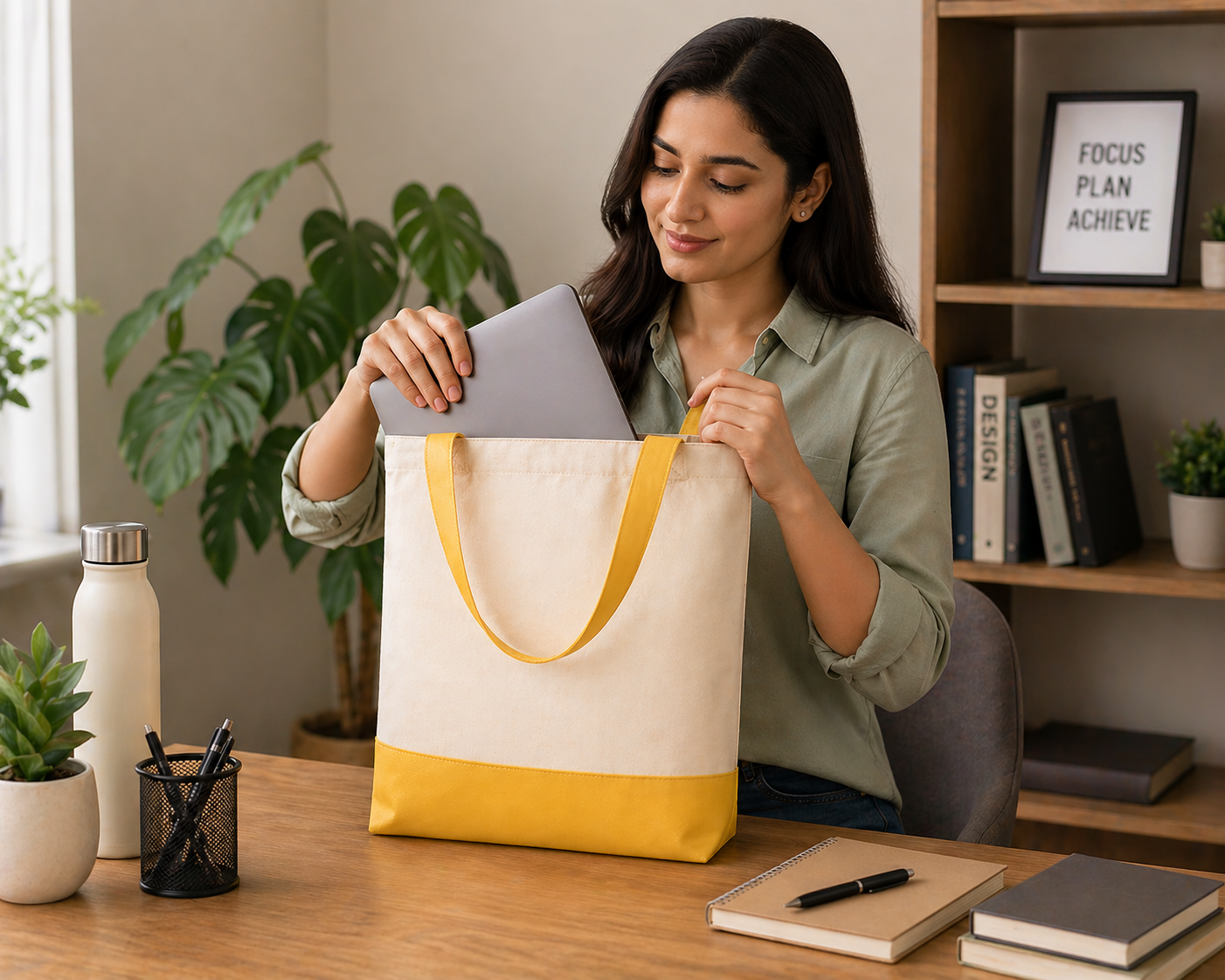 Demo Custom 13"x15" Beige Tote Bag