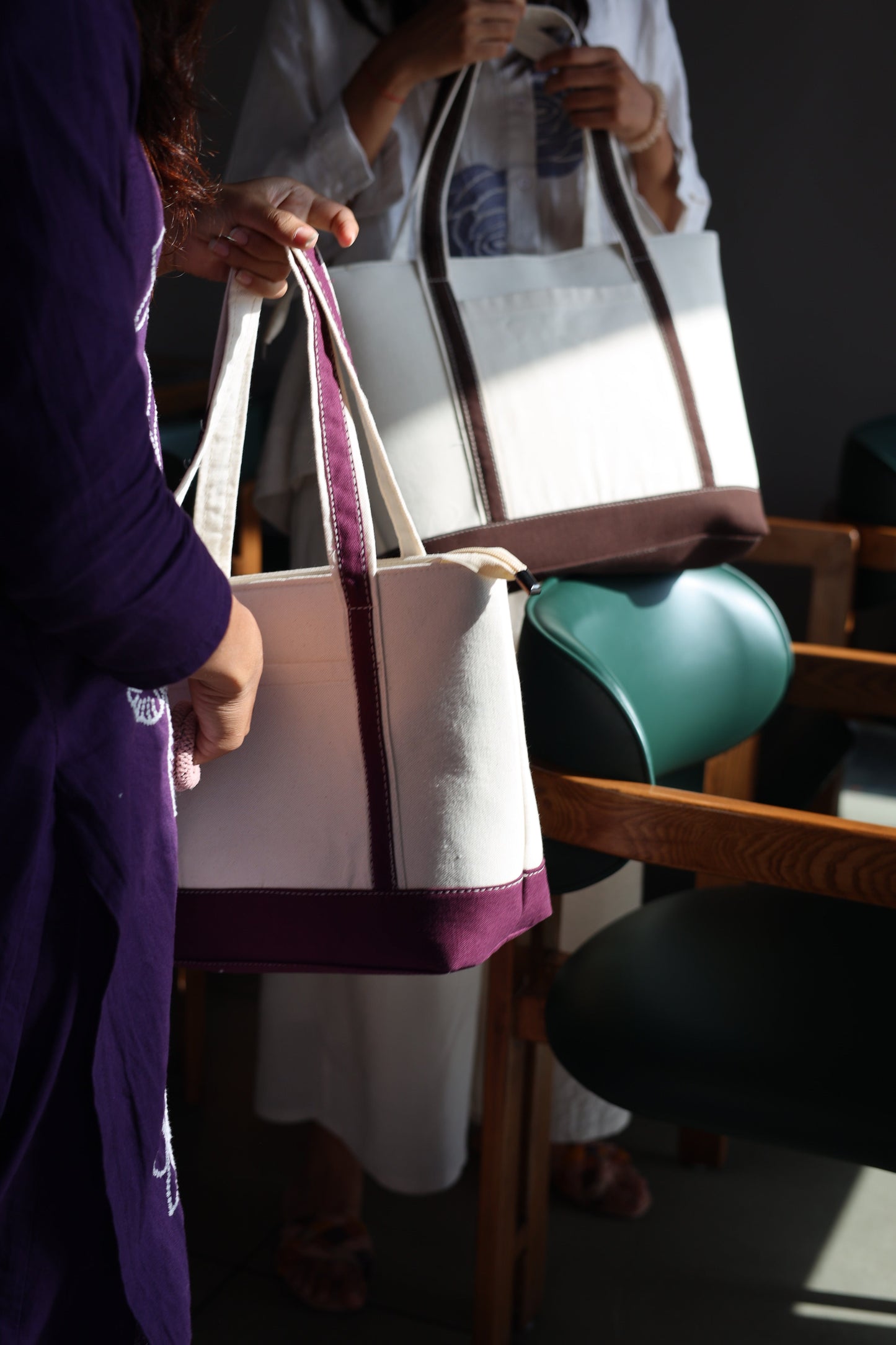 Brown Classic Women Tote Bag