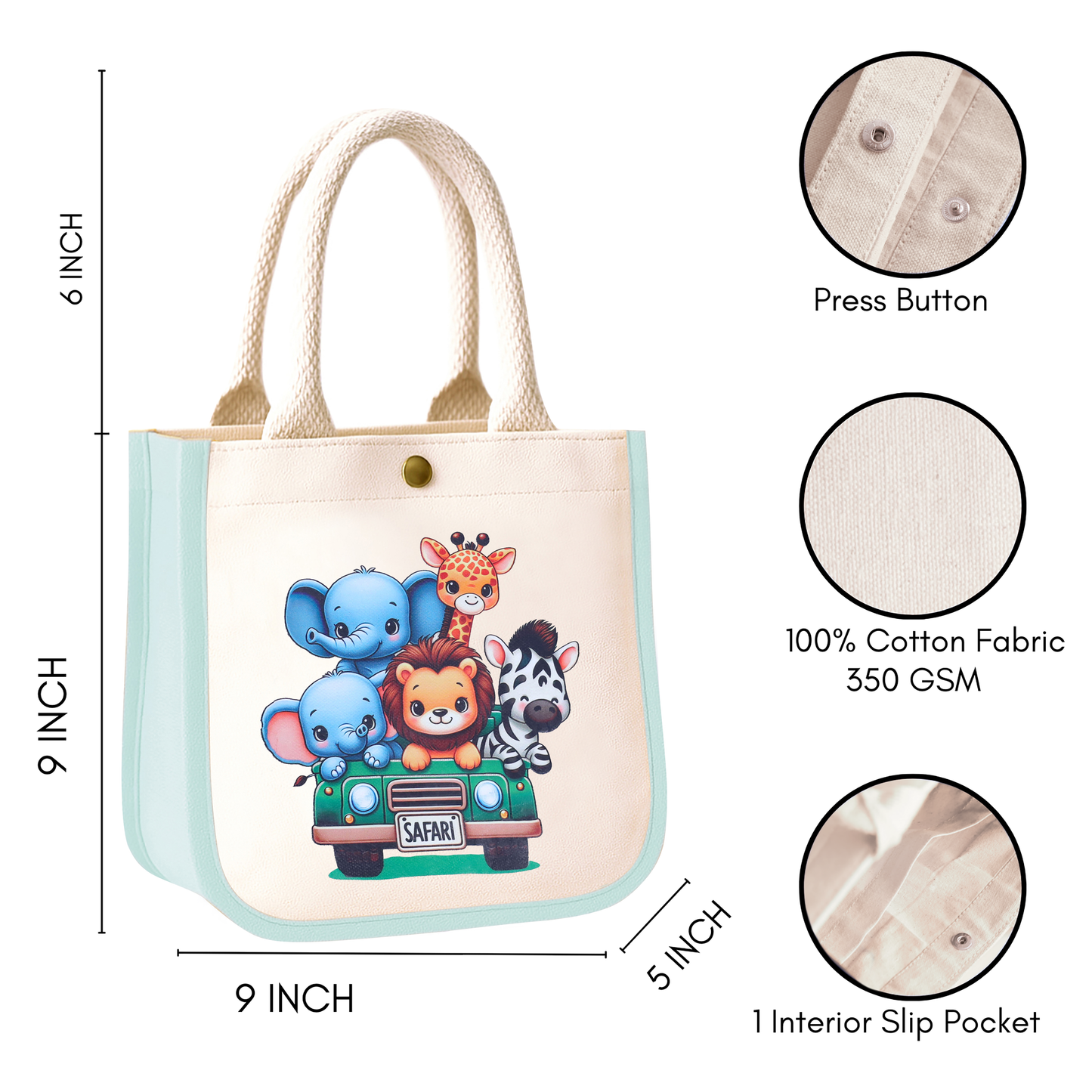 Safari Kids Tote Bag