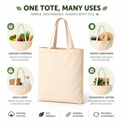 14x18 Inch Cotton Tote Bag | 150 GSM