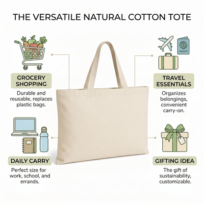 18x14 Inch Cotton Tote Bag | 150 GSM
