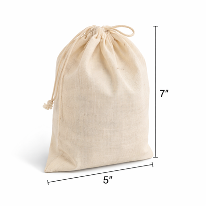 5x7 Inch Cotton Drawstring Bag | 150GSM
