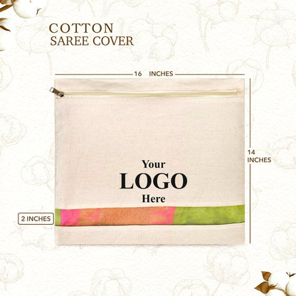 Plain Cotton Saree Cover | 16x14 Inch