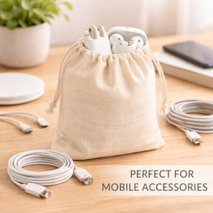 5x7 Inch Cotton Drawstring Bag | 150GSM