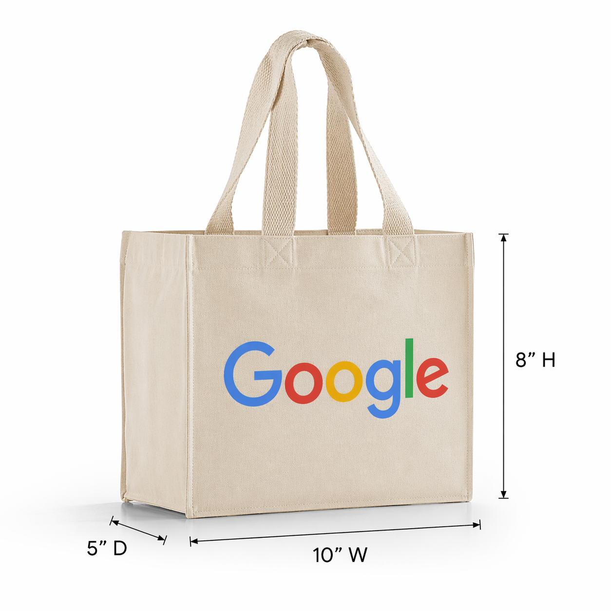 Custom 10x8x5 Inch Cotton Canvas Bag | 330 GSM