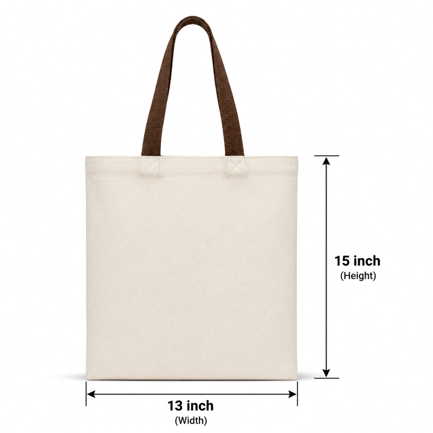 13"x15" Beige Tote Bag | 330 GSM