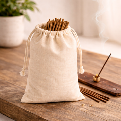 Custom 4x8 Inch Cotton Drawstring Bag | 150 GSM