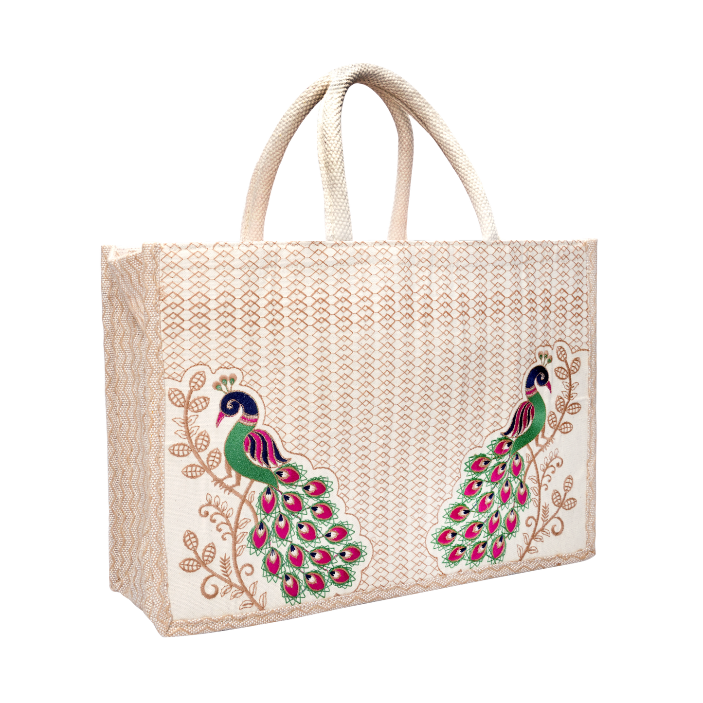 Twin Peacock Hamper Bag