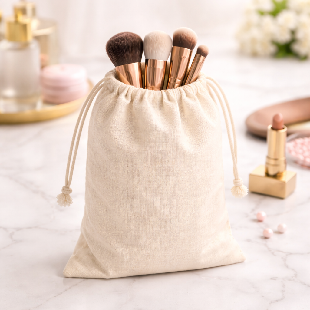 Custom 4x8 Inch Cotton Drawstring Bag | 150 GSM