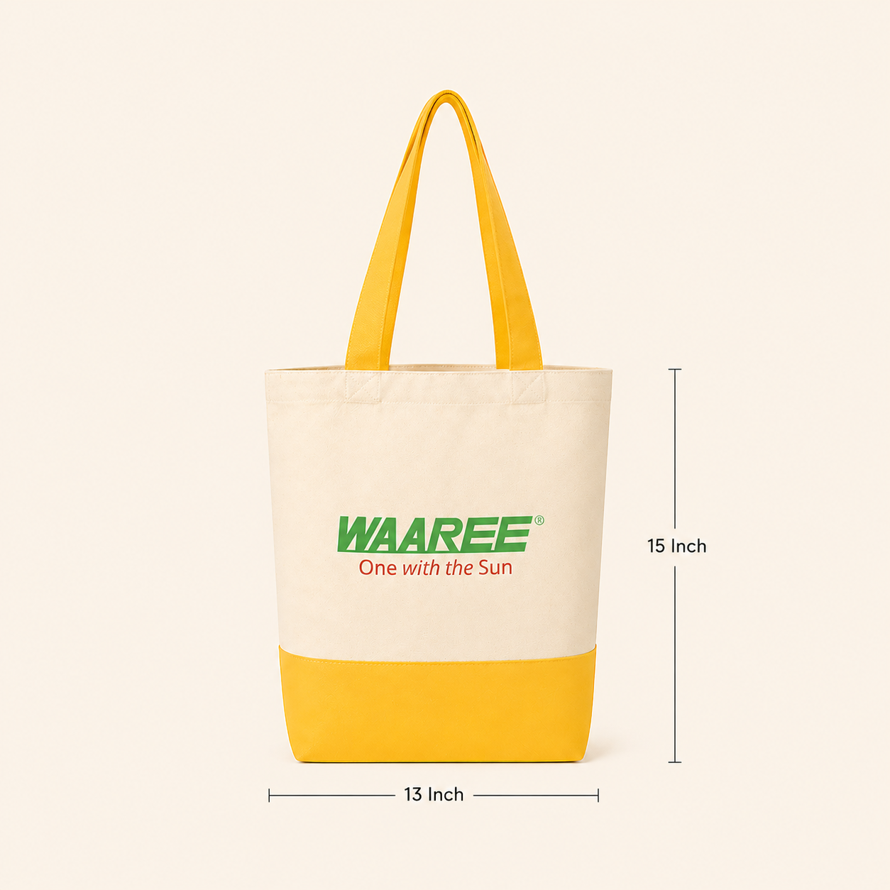 Demo Custom 13"x15" Beige Tote Bag
