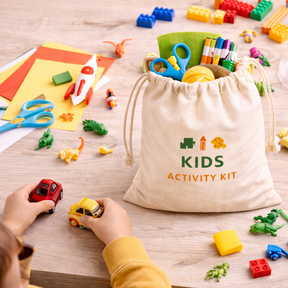 Custom 8x10 Inch Cotton Drawstring Bag | 150 GSM