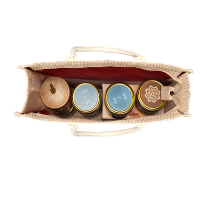 Twin Peacock Hamper Bag