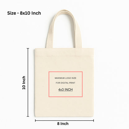 Custom 8x10 Inch Cotton Tote Bag | 150 GSM