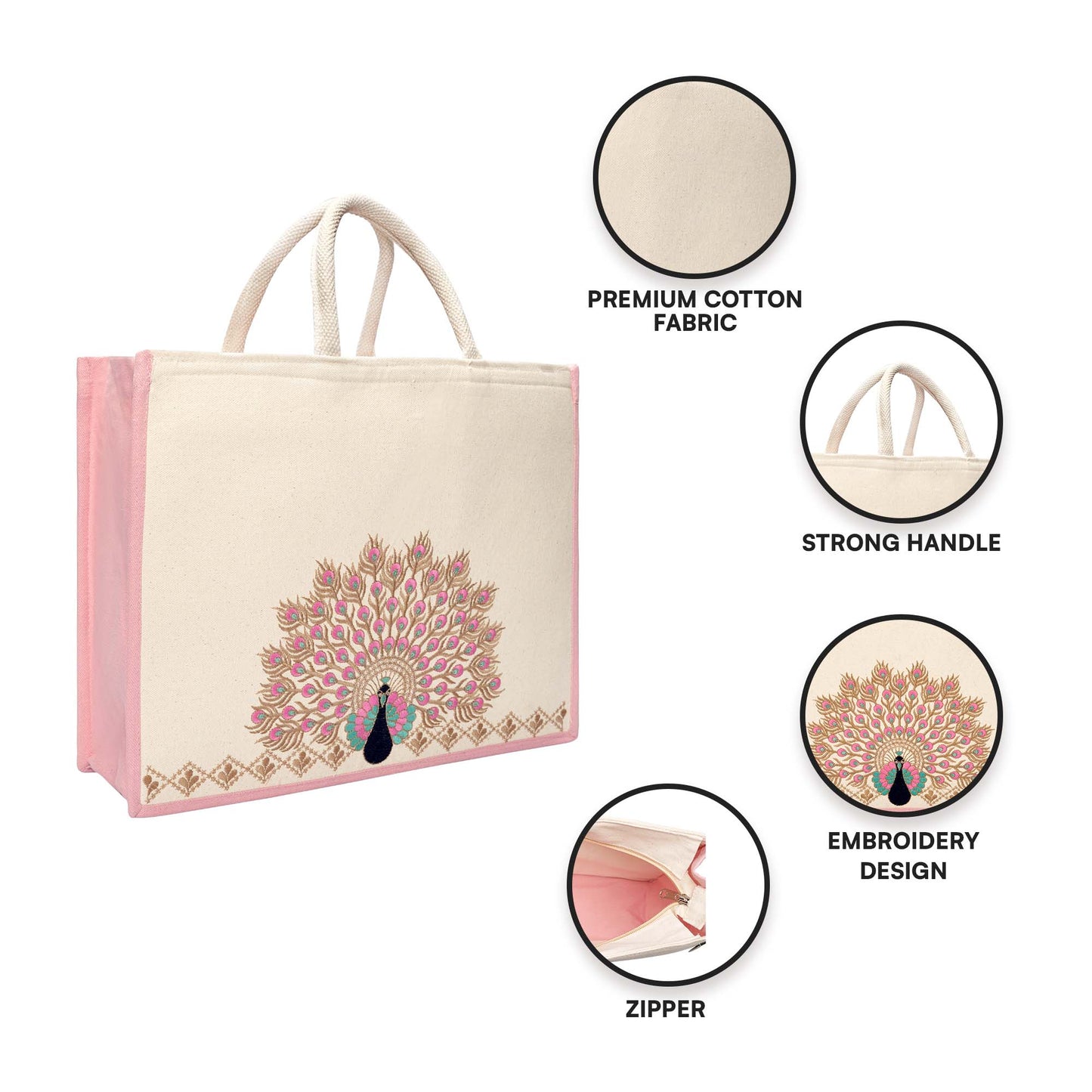 Mayura Embroidered Hamper Bag