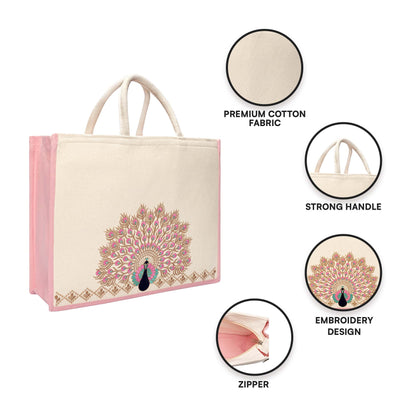 Mayura Embroidered Hamper Bag
