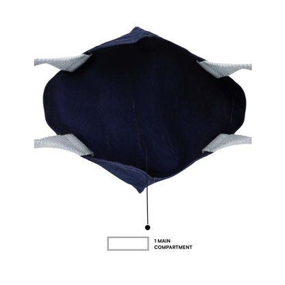 13"x15" Navy Blue Tote Bag