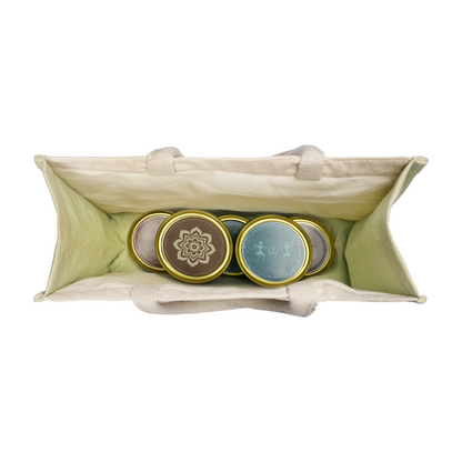 Tribal Beats Warli Hamper Bag - Green