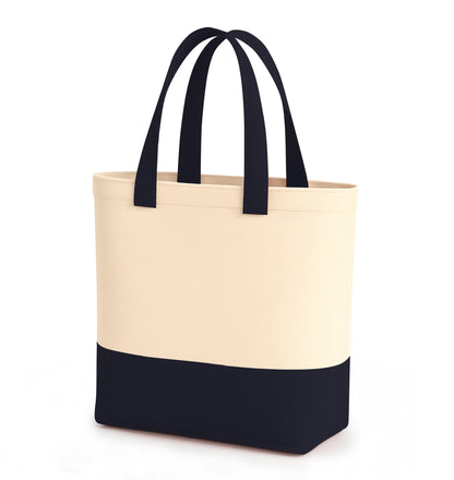 Black & Beige Tote Bag | 330 GSM