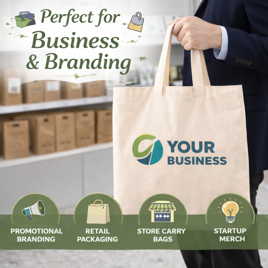 Custom 12x14 Inch Cotton Tote Bag | 220 GSM