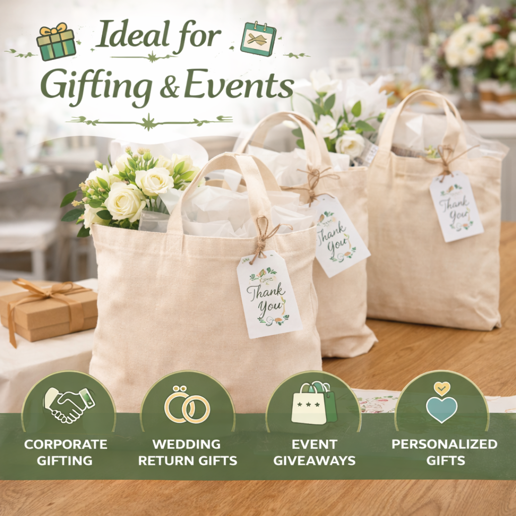 Custom 12x14 Inch Cotton Tote Bag | 220 GSM