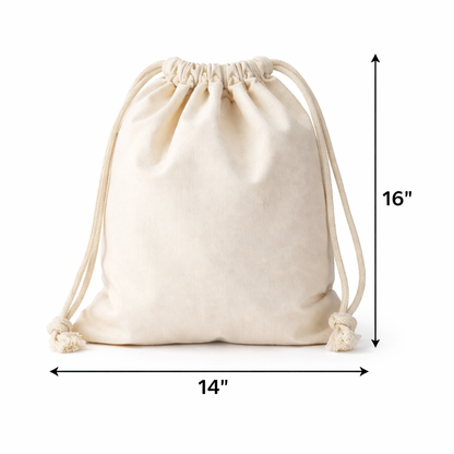 14x16 Inch Cotton Drawstring Bag | 150 GSM
