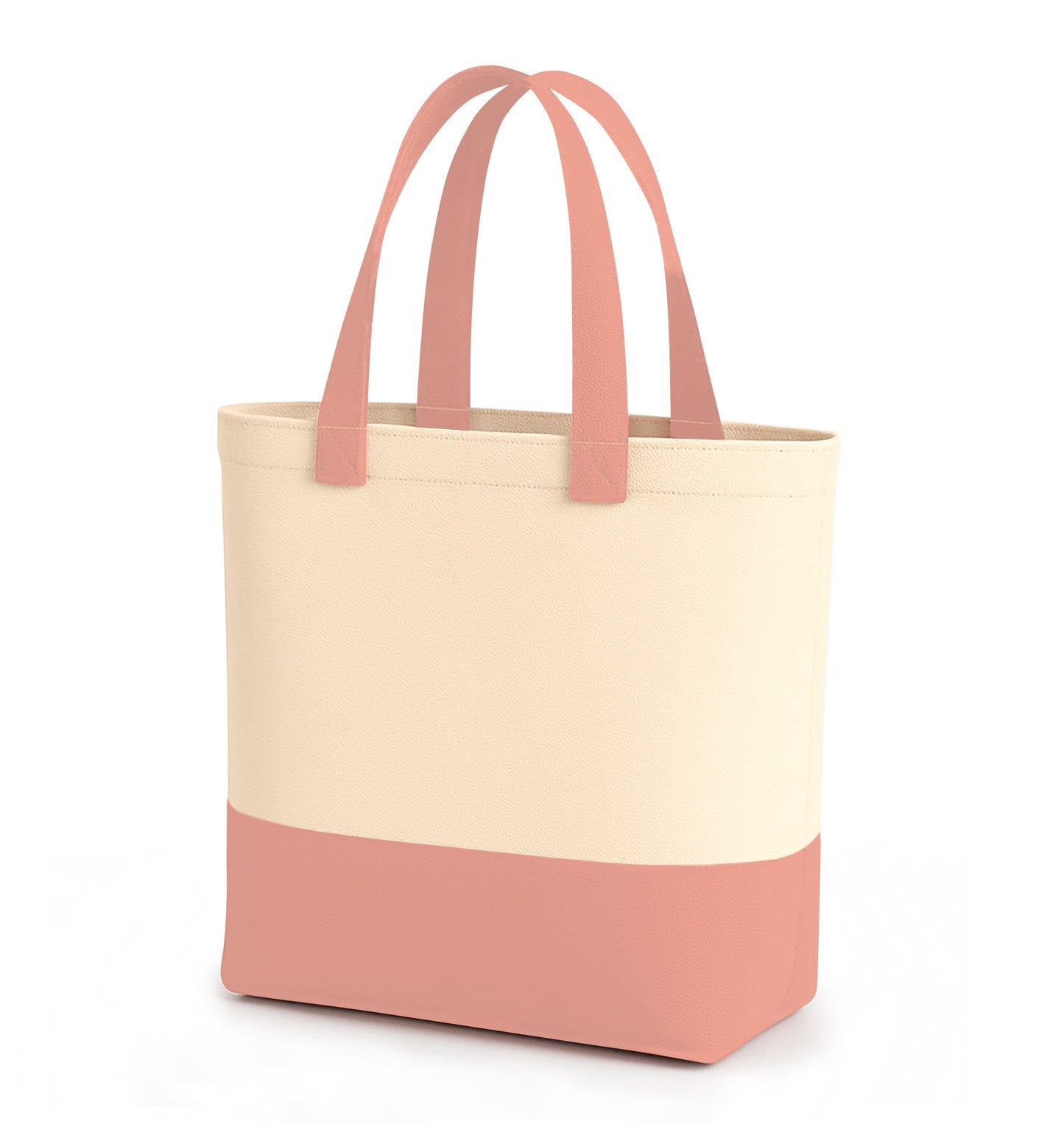 Light Pink & Beige Tote Bag | 330 GSM