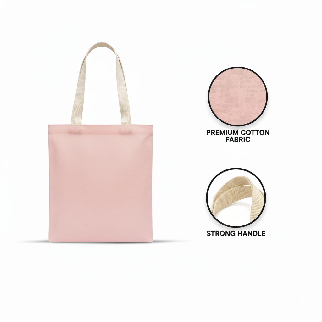 13"x15" Pink Tote Bag