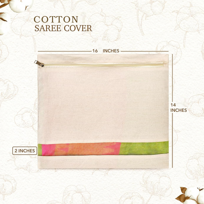 16x14 Inch Cotton Saree Cover (Plain)