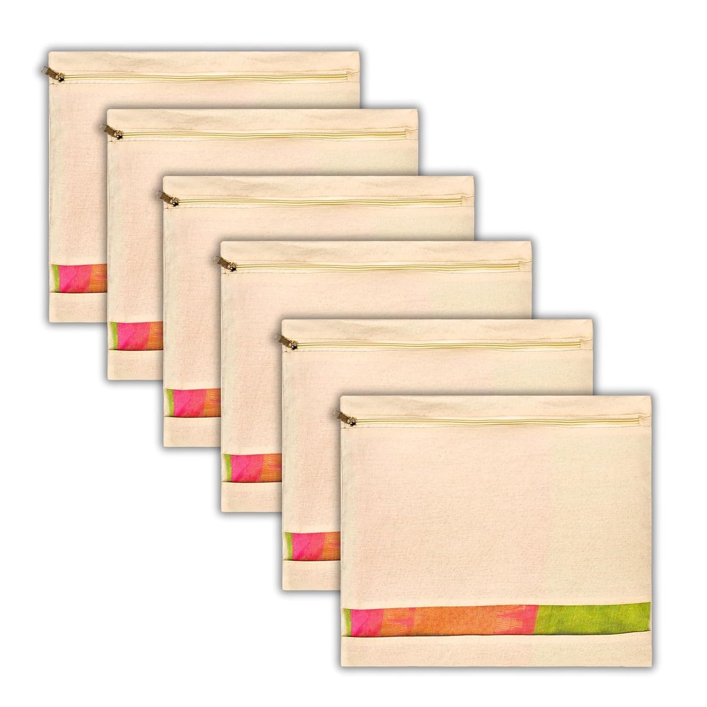 16x14 Inch Cotton Saree Cover (Plain)