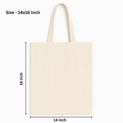 Custom 14x16 Inch Cotton Tote Bag | 220 GSM