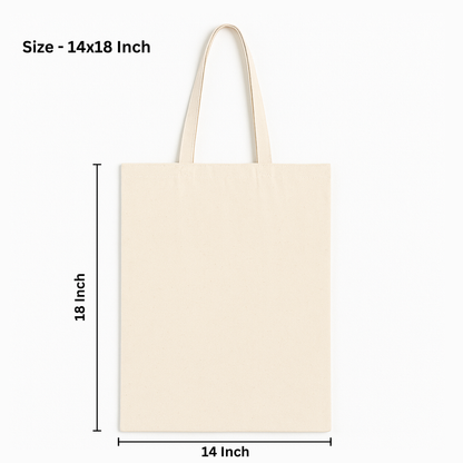 Custom 14x18 Inch Cotton Tote Bag | 220 GSM