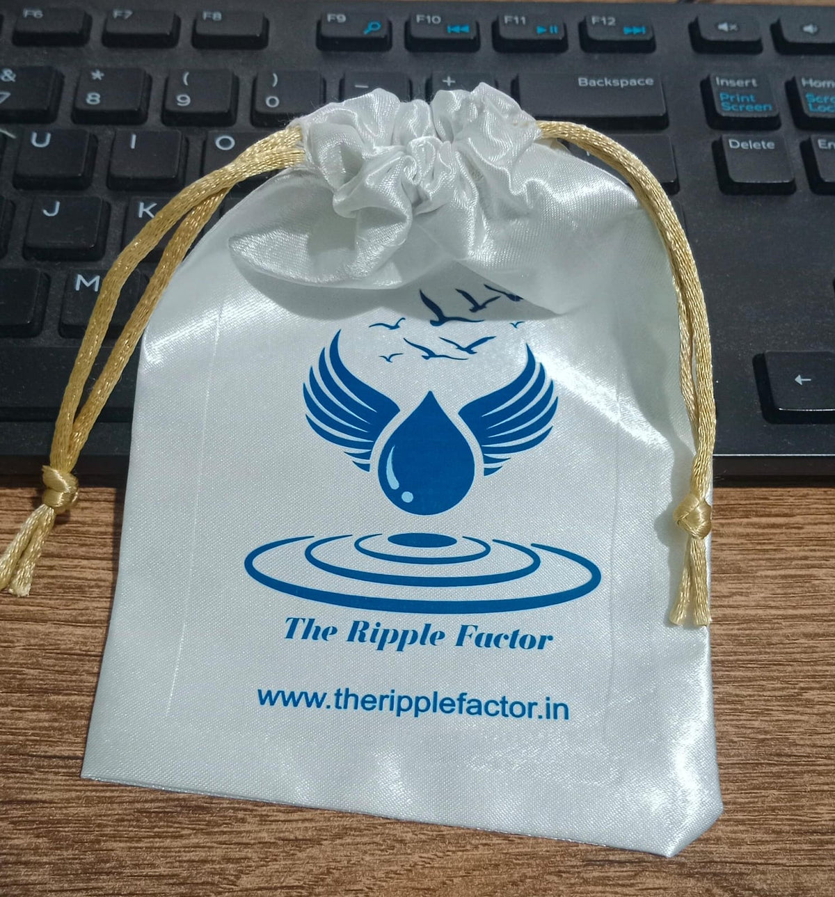 Silk Potli Bag, Digital Print,