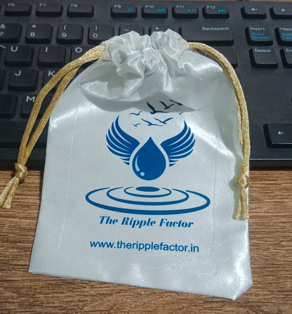 Silk Potli Bag, Digital Print,